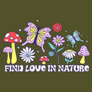 Junior's Lost Gods Find Love in Nature Racerback Tank Top