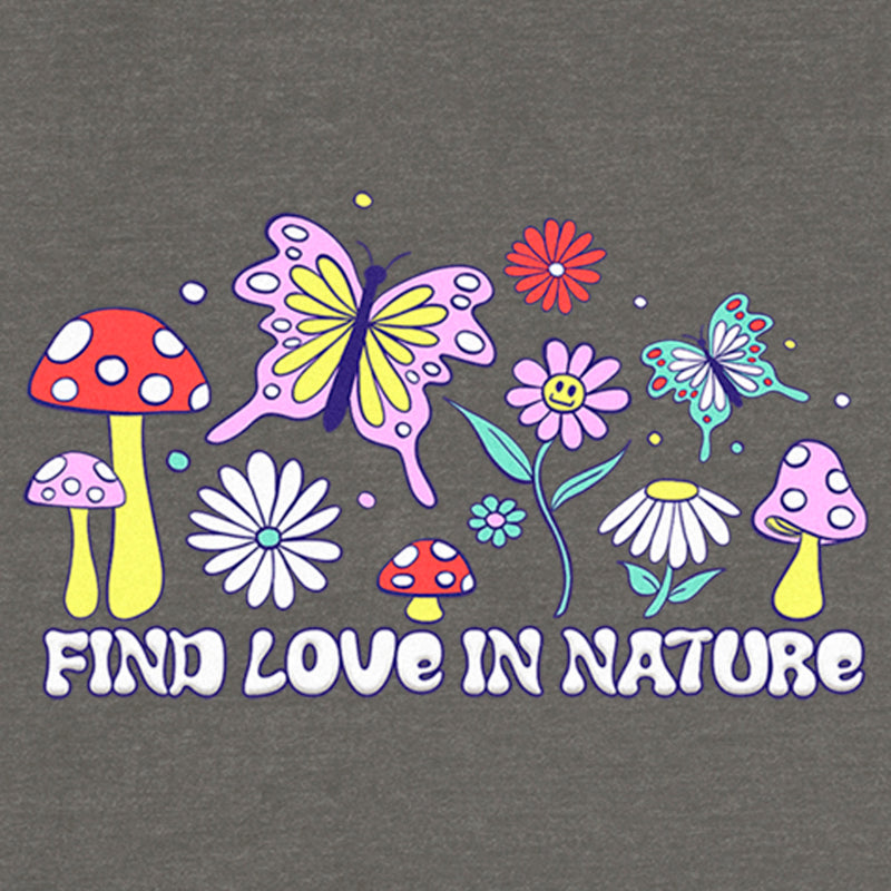 Junior's Lost Gods Find Love in Nature Sweatshirt