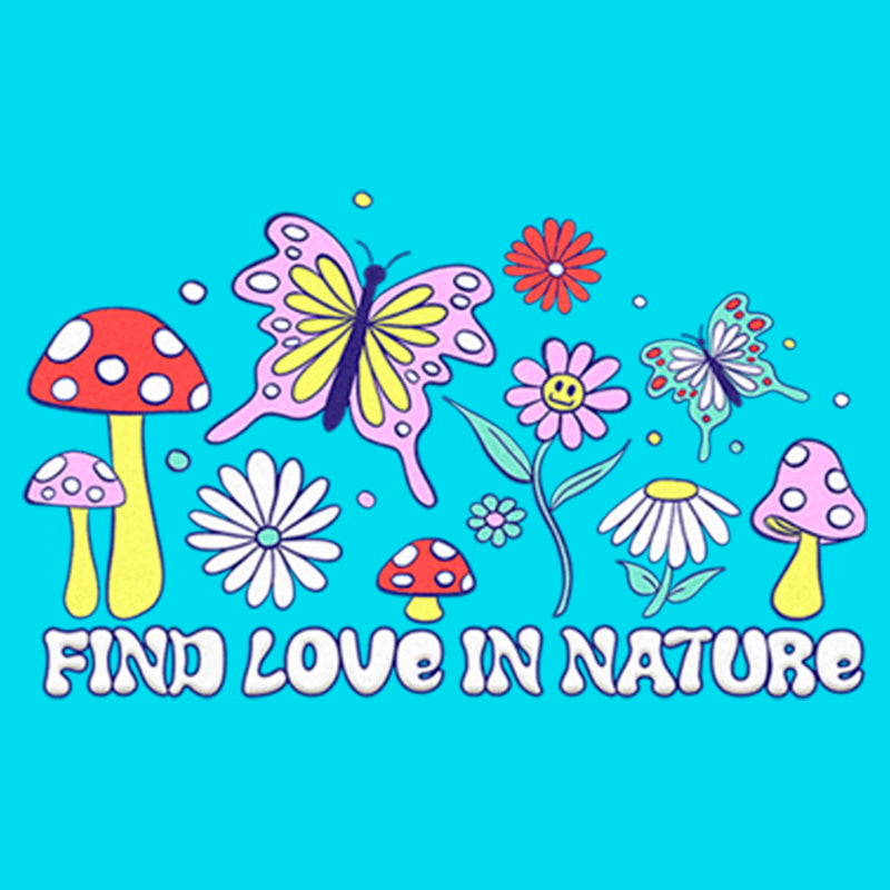 Girl's Lost Gods Find Love in Nature Butterfly T-Shirt