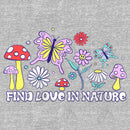 Girl's Lost Gods Find Love in Nature T-Shirt