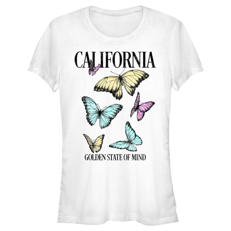 Junior's Lost Gods California Butterflies T-Shirt