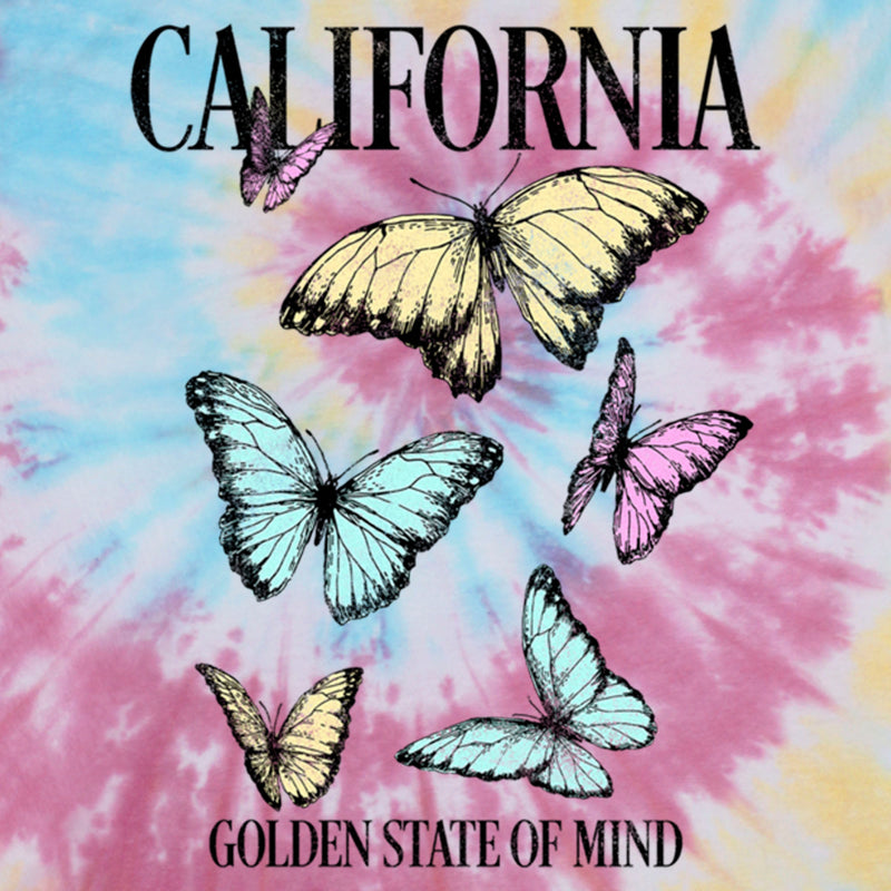 Junior's Lost Gods California Butterflies T-Shirt