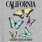 Junior's Lost Gods California Butterflies T-Shirt