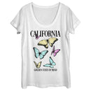 Women's Lost Gods California Butterflies Scoop Neck