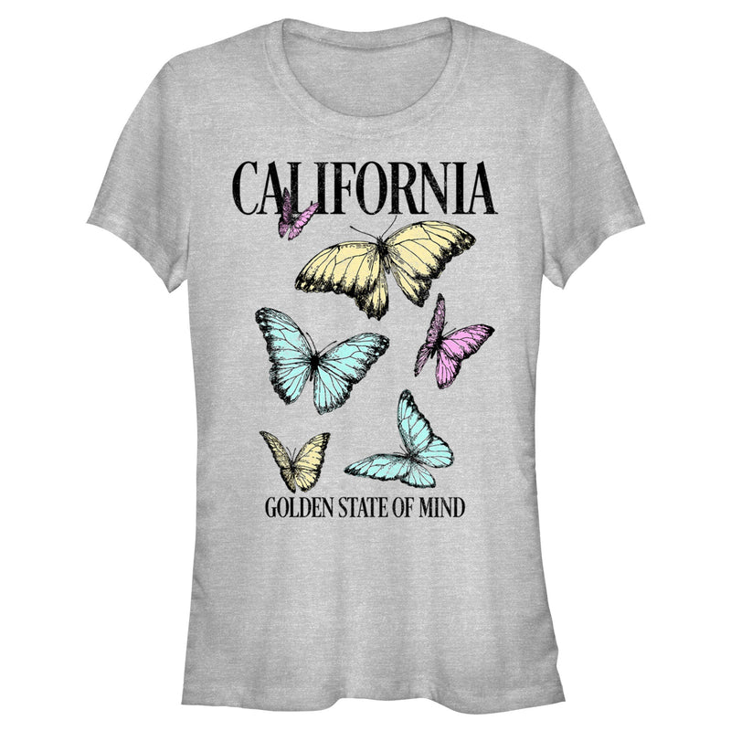 Junior's Lost Gods California Butterflies T-Shirt