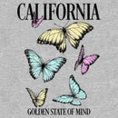 Junior's Lost Gods California Butterflies T-Shirt