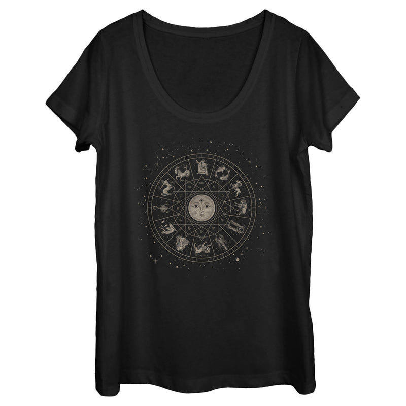 Women's Lost Gods Celestial Astrological Wheel T-Shirt