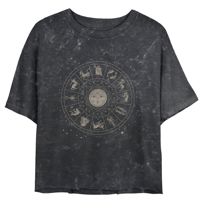 Junior's Lost Gods Celestial Astrological Wheel T-Shirt