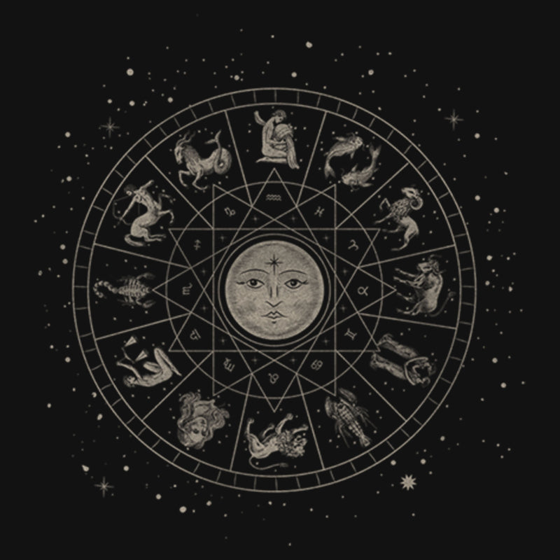 Girl's Lost Gods Celestial Astrological Wheel T-Shirt