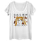 Women's Lost Gods Butterfly Anime Girl Scoop Neck