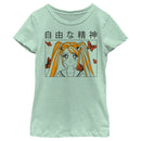 Girl's Lost Gods Butterfly Anime Girl T-Shirt