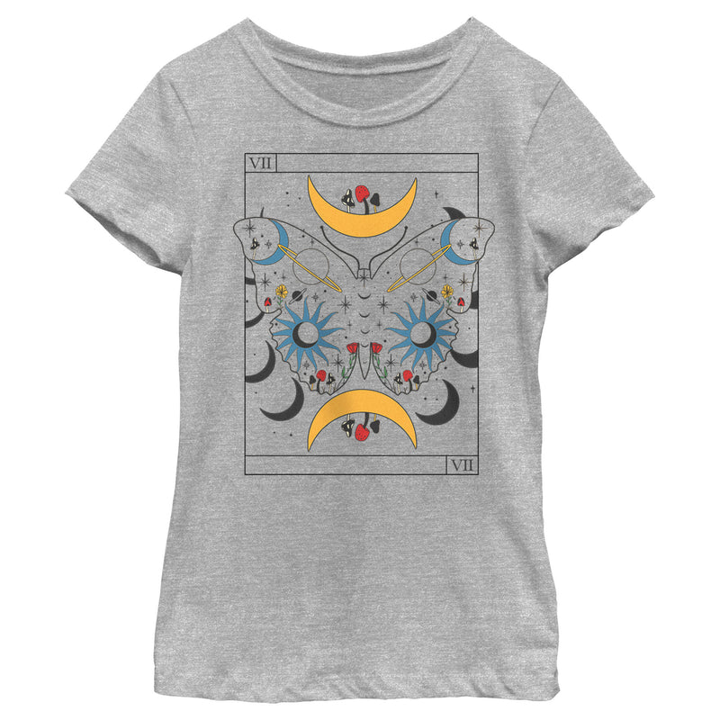 Girl's Lost Gods Celestial Butterfly Tarot T-Shirt