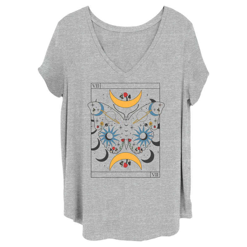 Junior's Lost Gods Celestial Butterfly Tarot T-Shirt