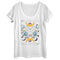 Women's Lost Gods Celestial Butterfly Tarot Scoop Neck