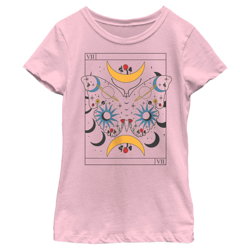 Girl's Lost Gods Celestial Butterfly Tarot T-Shirt