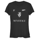 Junior's Beetlejuice Black and White Lydia Portrait T-Shirt