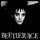 Junior's Beetlejuice Black and White Lydia Portrait T-Shirt