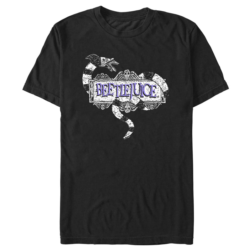 Men's Beetlejuice Sandworm Logo T-Shirt
