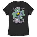 Women's Batman St. Patrick's Day Joker Here for the Shenanigans T-Shirt