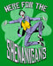 Boy's Batman St. Patrick's Day Joker Here for the Shenanigans T-Shirt