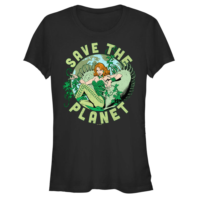 Junior's Batman Save the Planet Poison Ivy T-Shirt