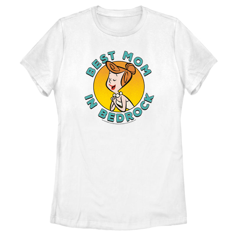 Women's Flintstones Best Mom in Bedrock T-Shirt