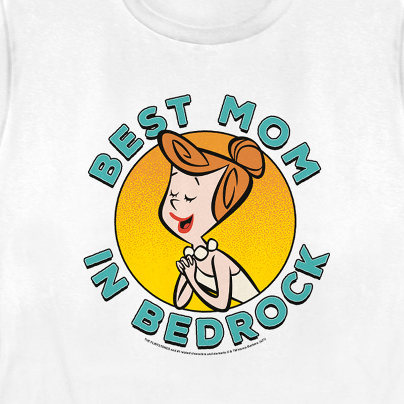 Women's Flintstones Best Mom in Bedrock T-Shirt