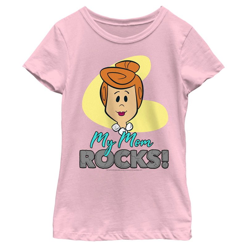 Girl's Flintstones My Mom Rocks T-Shirt