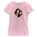 Girl's Gilmore Girls Rory and Lorelai Photo Heart T-Shirt