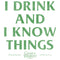 Women's Game of Thrones St. Patrick's Day I Drink and I Know Things White T-Shirt