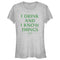 Junior's Game of Thrones St. Patrick's Day I Drink and I Know Things White T-Shirt