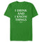 Men's Game of Thrones St. Patrick's Day I Drink and I Know Things T-Shirt