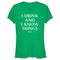 Junior's Game of Thrones St. Patrick's Day I Drink and I Know Things T-Shirt