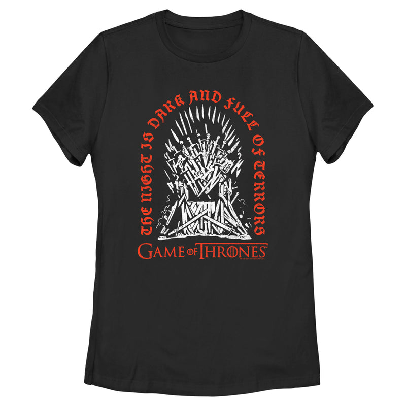 Women's Game of Thrones Tombstone in the Iron Throne T-Shirt