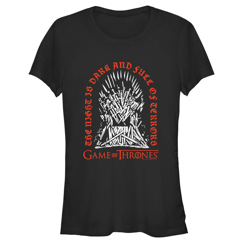 Junior's Game of Thrones Tombstone in the Iron Throne T-Shirt