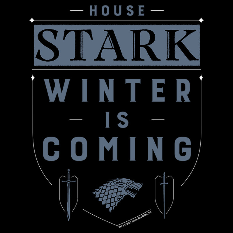 Women's Game of Thrones Winter Is Coming House Stark Badge T-Shirt