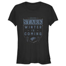 Junior's Game of Thrones Winter Is Coming House Stark Badge T-Shirt