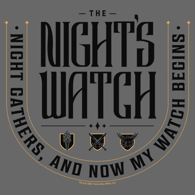 Junior's Game of Thrones The Night's Watch Badge T-Shirt