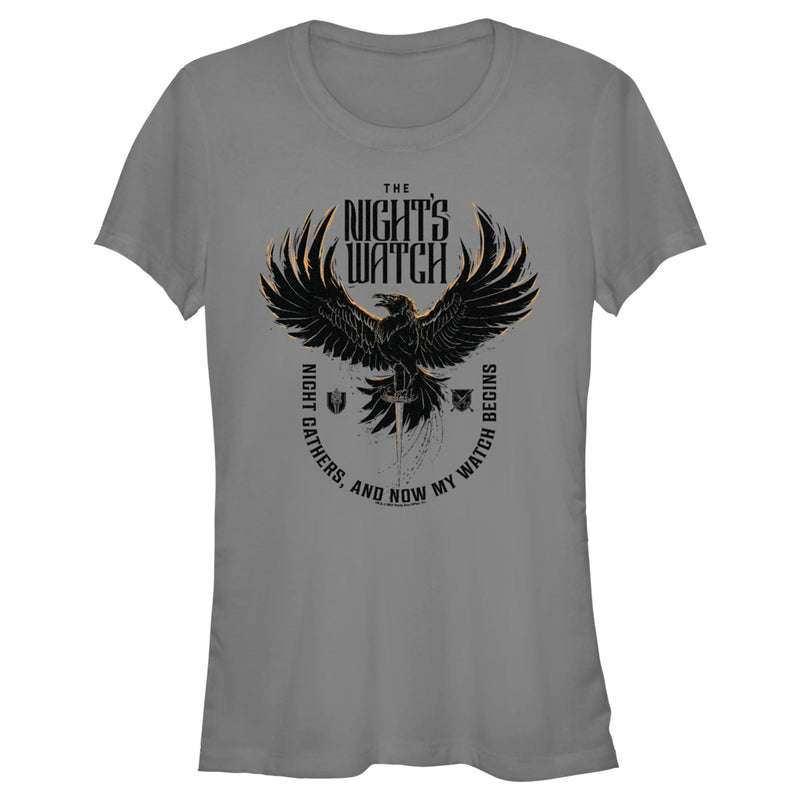 Junior's Game of Thrones The Night's Watch Crow T-Shirt