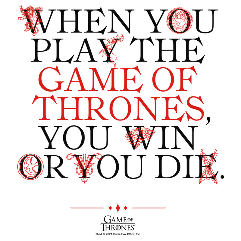 Men's Game of Thrones You Win or You Die in Sigils T-Shirt