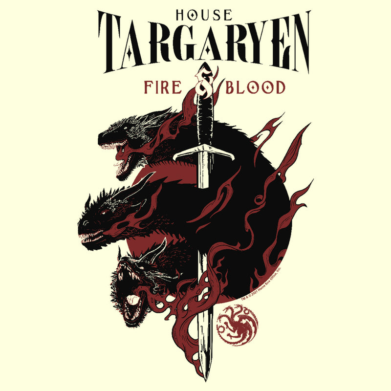 Men's Game of Thrones House Targaryen's Dragons T-Shirt