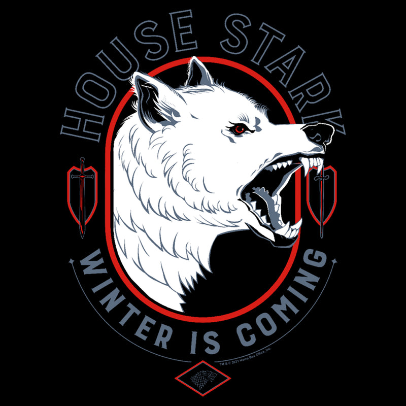 Junior's Game of Thrones House Stark White Wolf T-Shirt