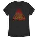 Women's Game of Thrones Red and Yellow Iron Throne T-Shirt