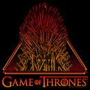 Junior's Game of Thrones Red and Yellow Iron Throne T-Shirt