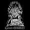 Men's Game of Thrones Black and White Iron Throne T-Shirt