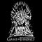 Junior's Game of Thrones Black and White Iron Throne T-Shirt
