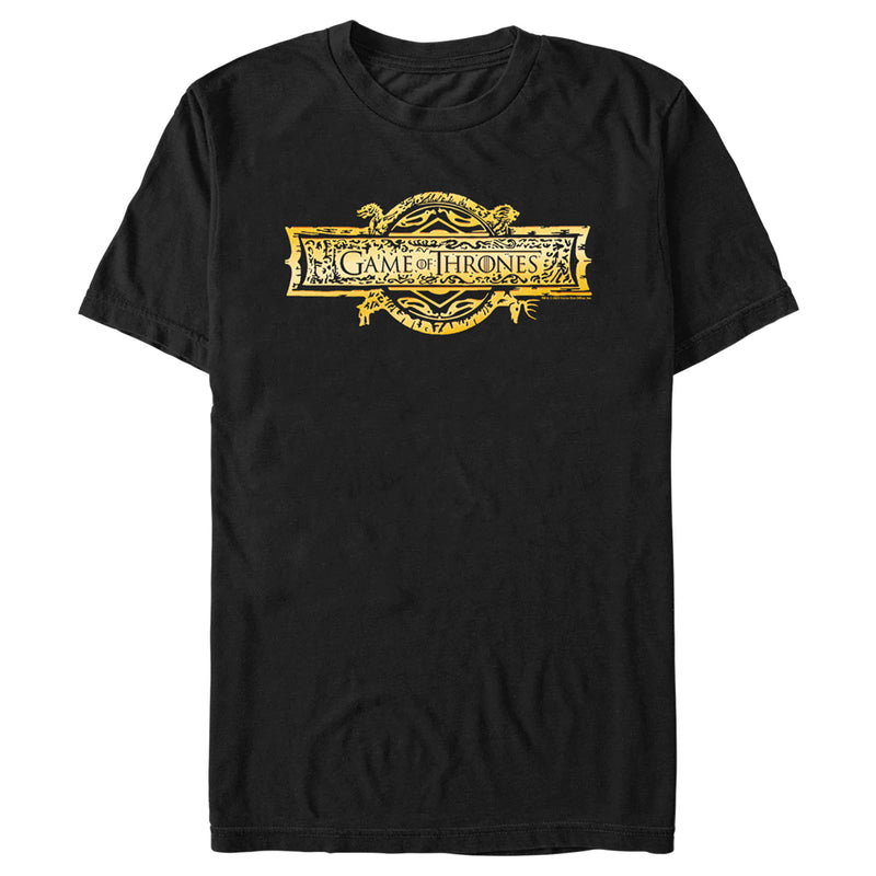 Men's Game of Thrones Golden Logo T-Shirt