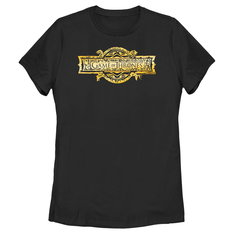 Women's Game of Thrones Golden Logo T-Shirt