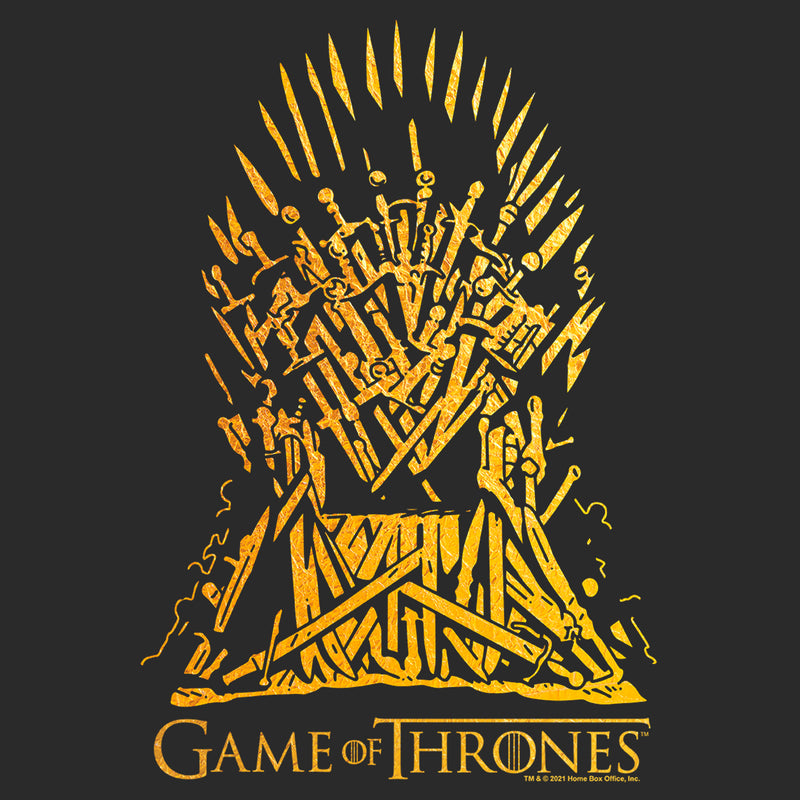 Men's Game of Thrones Yellow Iron Throne T-Shirt