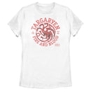 Women's Game of Thrones Targaryen Fire and Blood College Logo T-Shirt